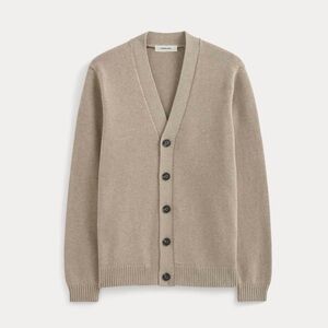 EVERLANE Men's “THE CLASSIC CARDIGAN IN EVERYDAY COTTON” in Oatmeal, XL